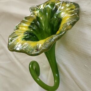 Blown Glass Flower Sculpture USA Artist ,  Handmade